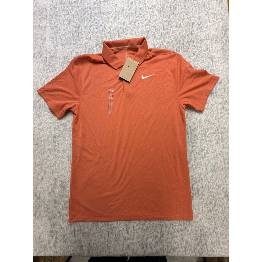 Nike Golf Mens Dri-FIT Polo Shirt Orange FQ1142-812 Small NWT